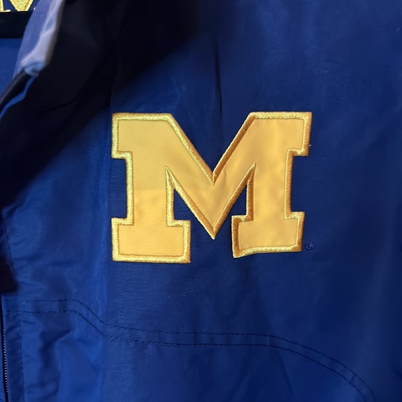 Men’s Franchise Club Men’s University of Michigan Reversible Baseball Zip Up-XL - Picture 5 of 12